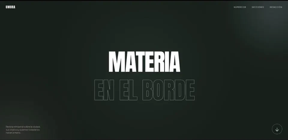 Captura de la página web de Umbra, escrita por HAL